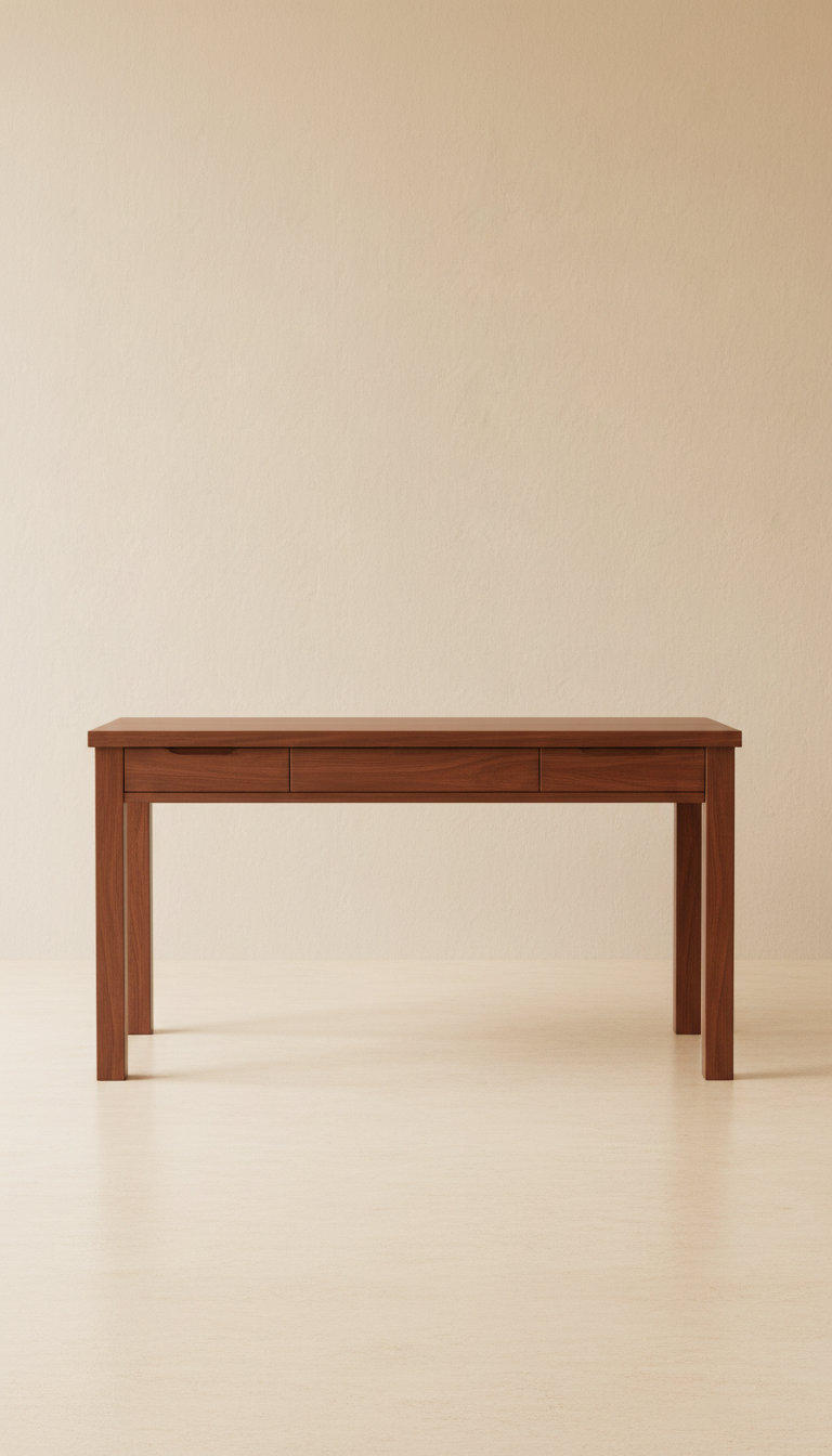Walnut writing desk with dovetail joints