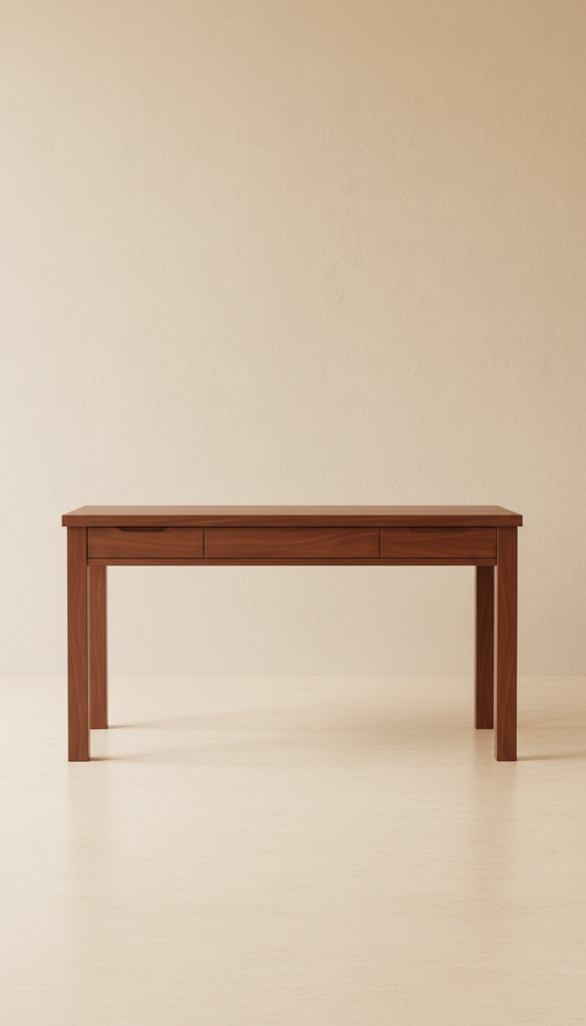 Walnut writing desk with dovetail joints