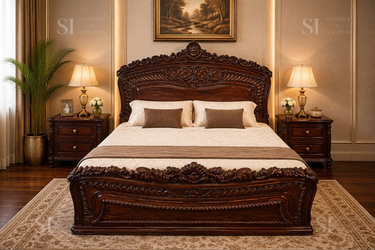 Premium Rosewood Sulli Cot - front view