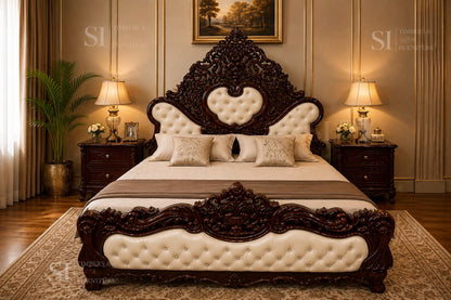 Premium Rosewood Big Cot - front view