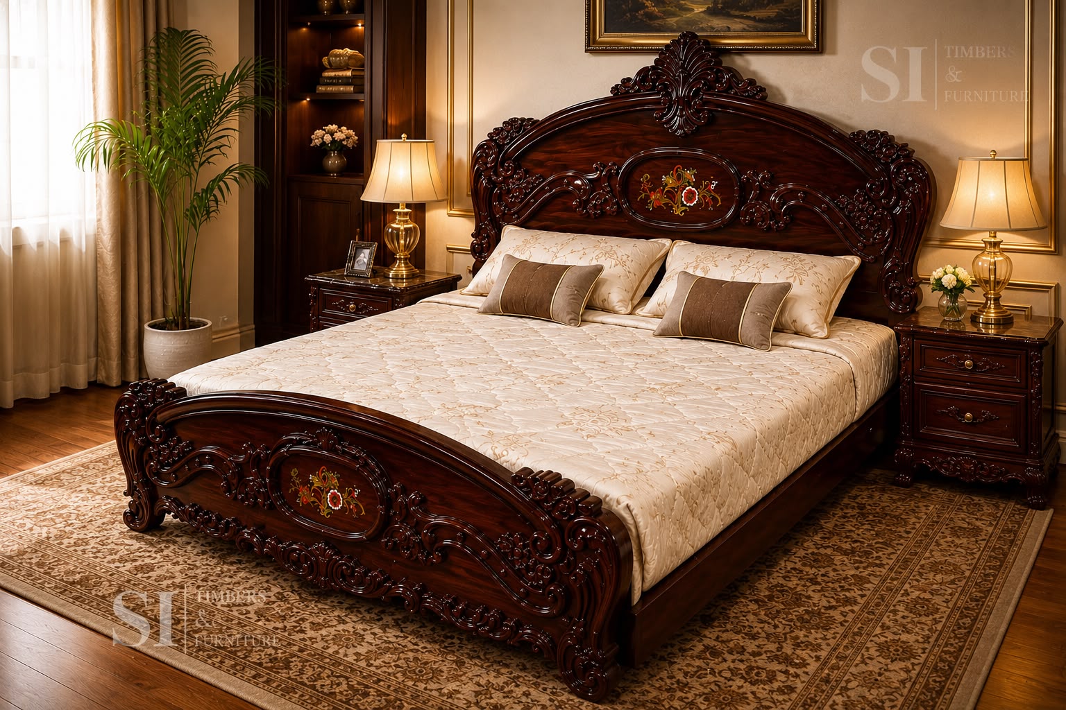 Premium Rosewood Grand Kaveri Cot - view 2