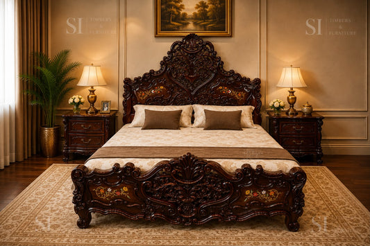 Premium Rosewood Master Cot - front view